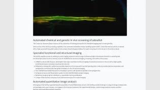 A screenshot of the generic page for Centre for Discovery Brain Sciences.