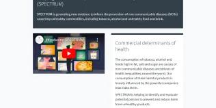 A screenshot of the landing page for SPECTRUM.