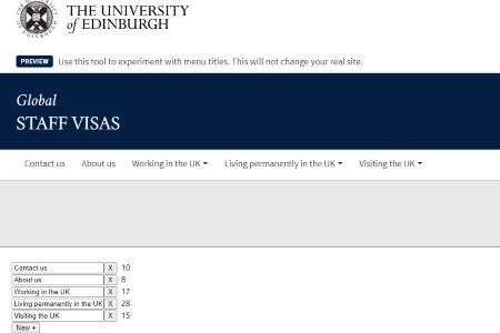 Screenshot of the MegaMenu tool viewed on desktop